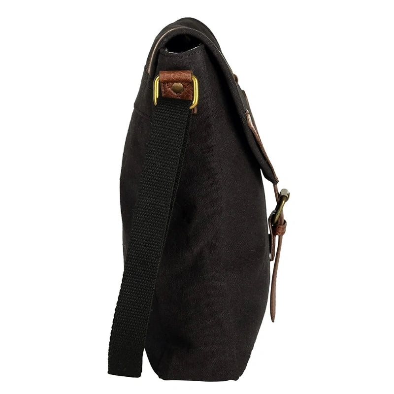 Parker Messenger Crossbody Bag for Men and Women - Black