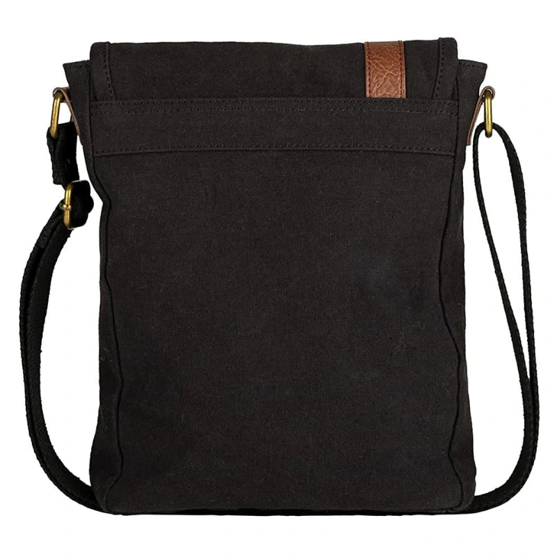 Parker Messenger Crossbody Bag for Men and Women - Black