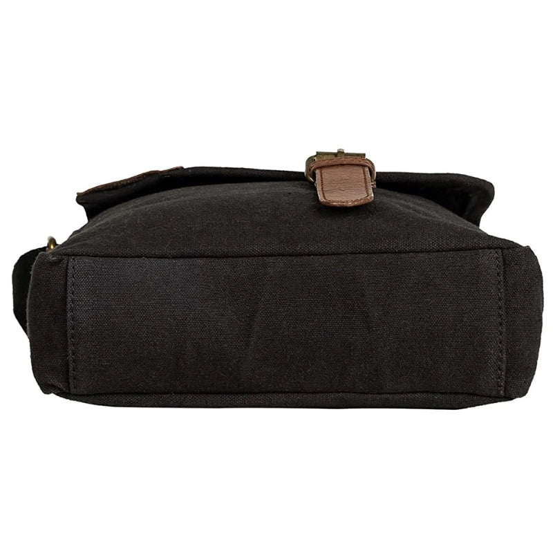 Parker Messenger Crossbody Bag for Men and Women - Black