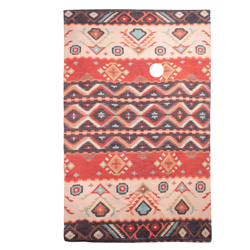 Mona B - Printed Vintage Dhurrie Carpet Rug Runner Floor Mat for Living Room Bedroom: 5 X 8 Feet Multi Color - BR-502 RGL