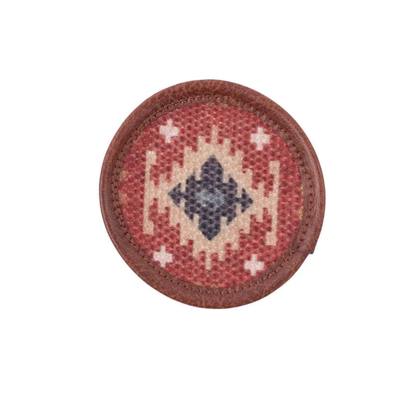 Mona B - Set of 4 Printed Coasters, 4.5 INCH Round, Best for Bed-Side Table/Center Table, Dining Table - BR-504 CO