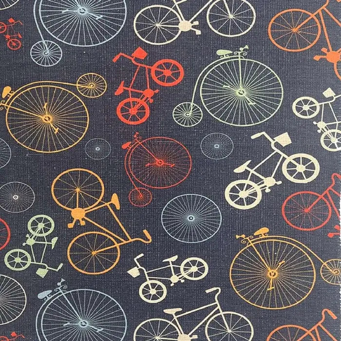Bicycle Print Kids Room Dhurrie Carpet 3x5 Feet - Children's Floor Mat