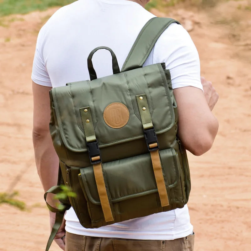 Troy Backpack for Men and Women: Moss Green