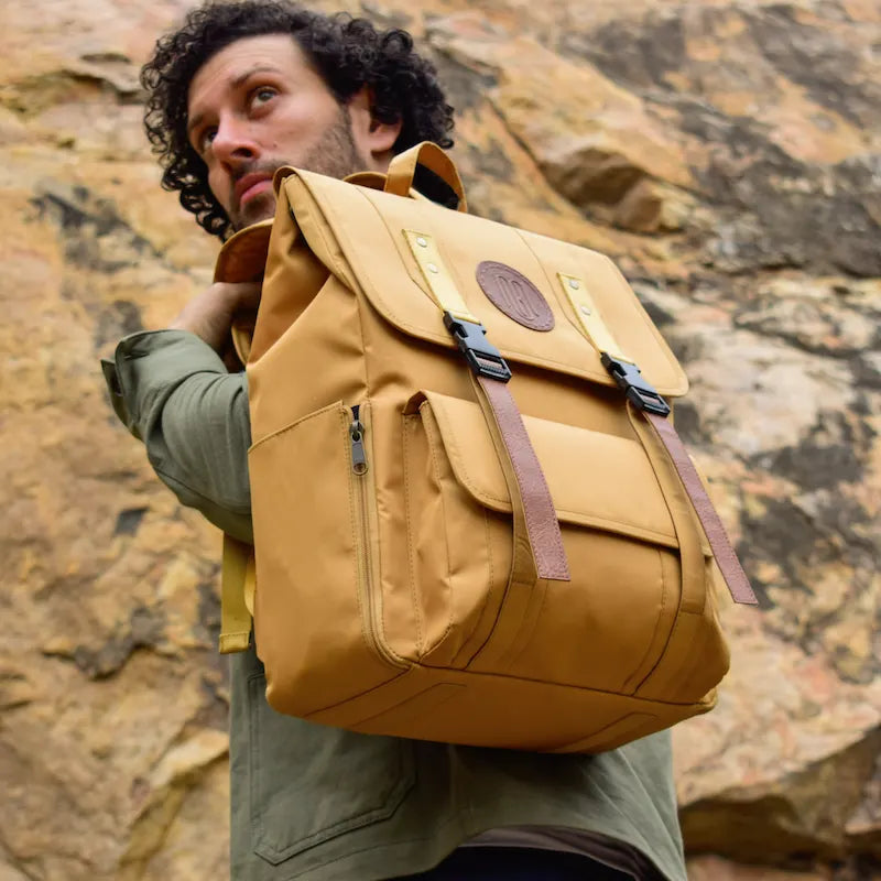 Troy Backpack for Men and Women: Mustard