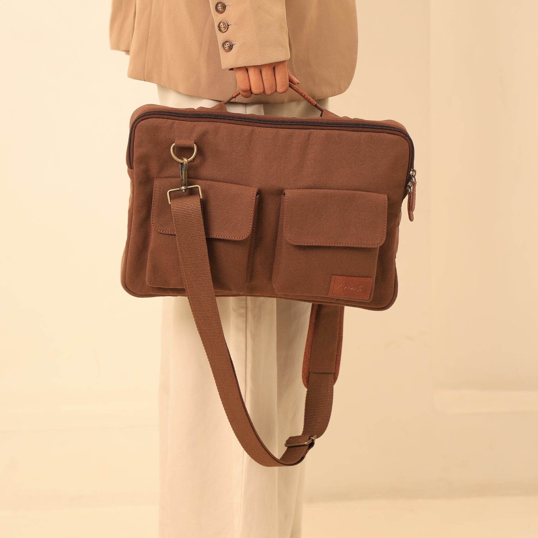 Cleveland Laptop Sleeve Bag for Men & Women Stylish, Durable & Eco-Friendly - Chocolate