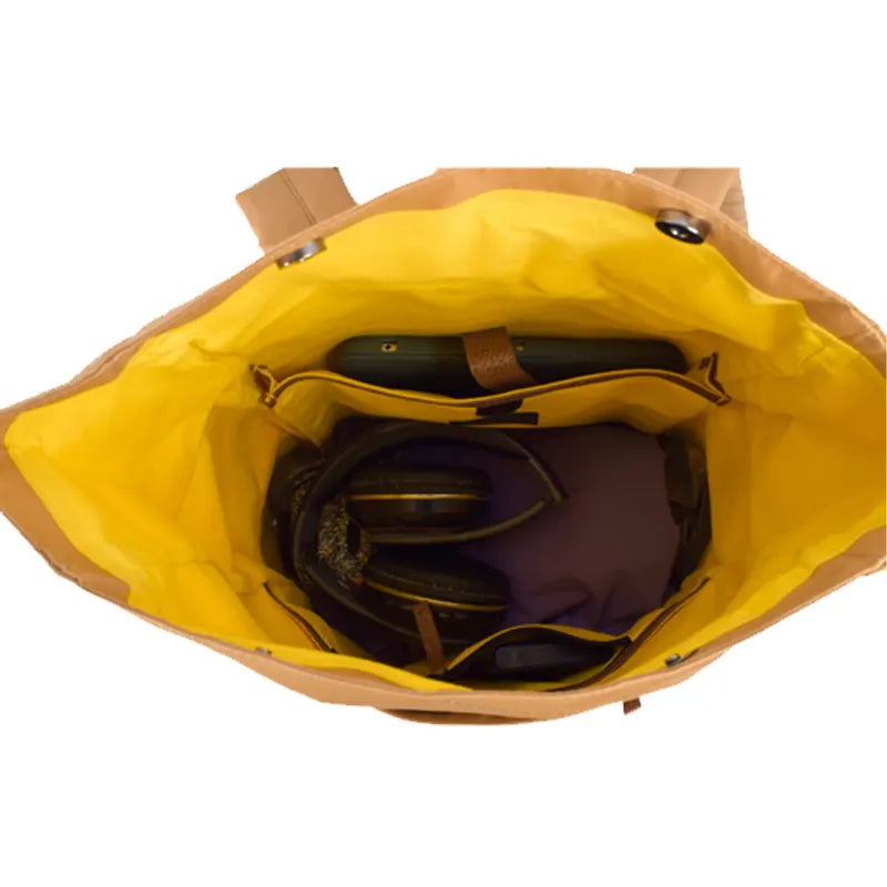 Voyager Backpack for Men and Women: Mustard
