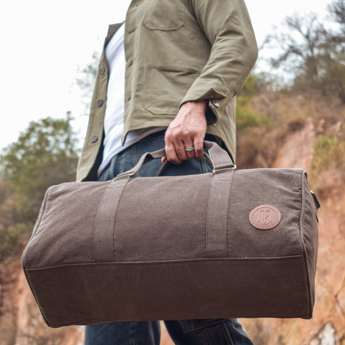 Ayn Duffle Bag For Men & Women 30L - Chocolate