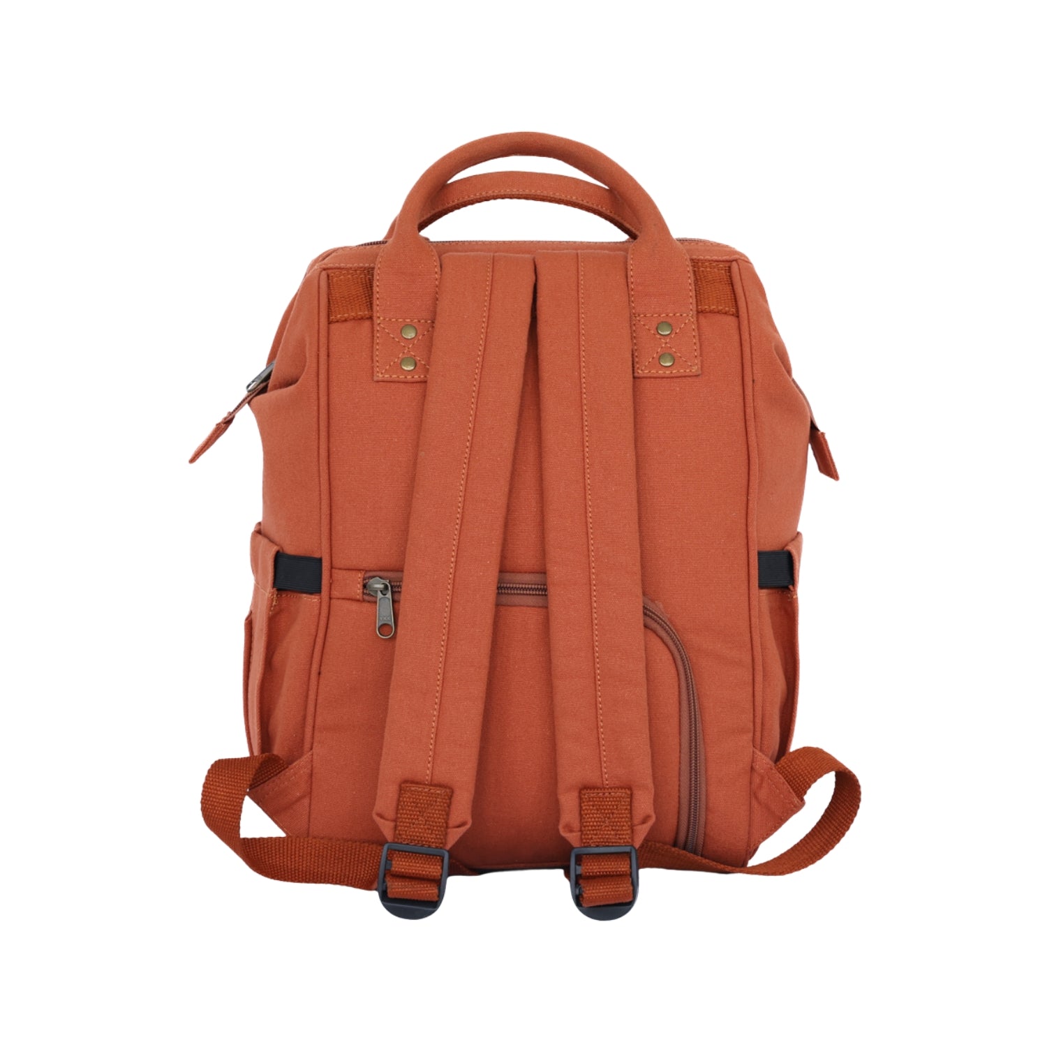 Mona B Verde Diaper Backpack: Rust