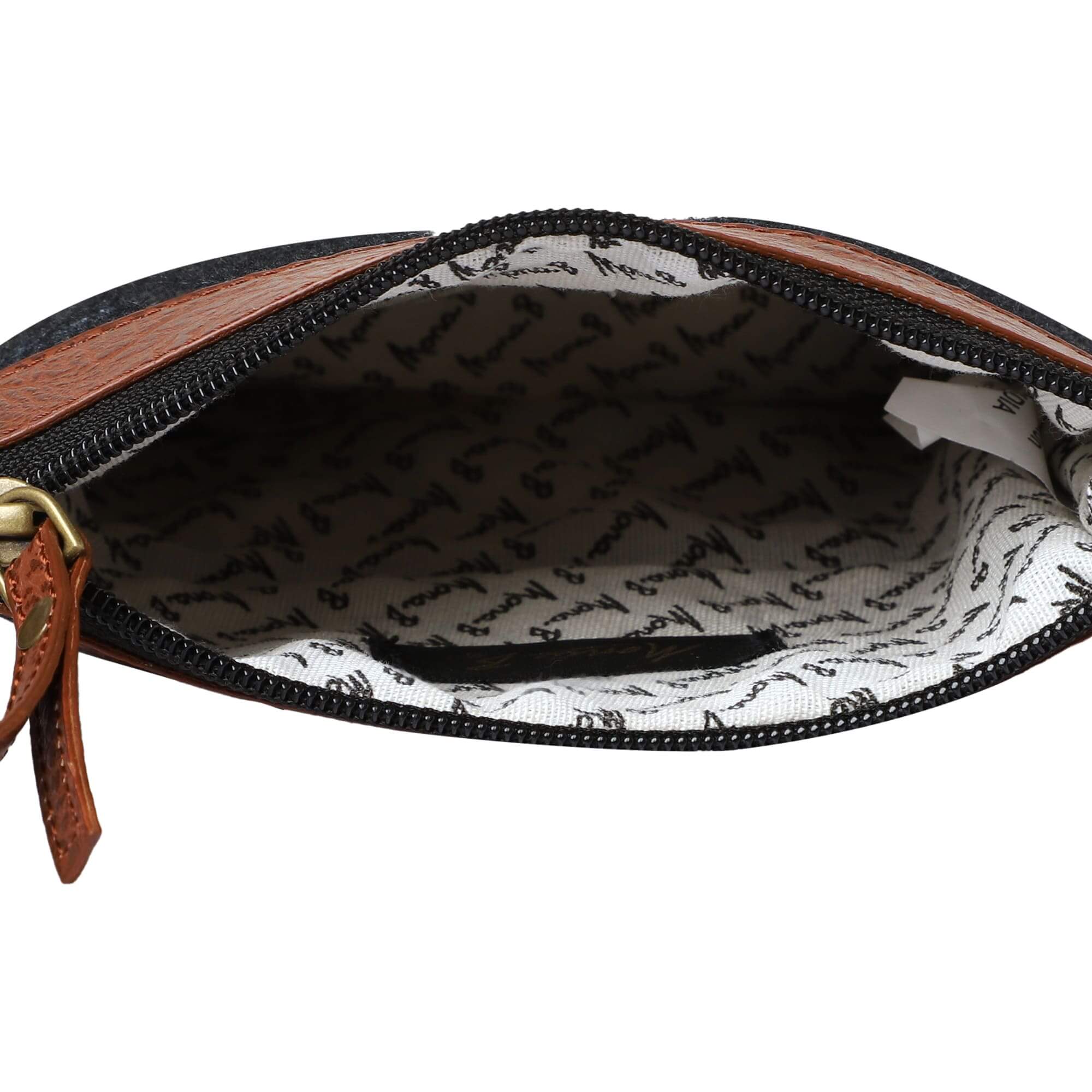 Mona B - Small Canvas Messenger Crossbody Bag | Wristlet Bag with Stylish Design for Women (Sloane) Brown