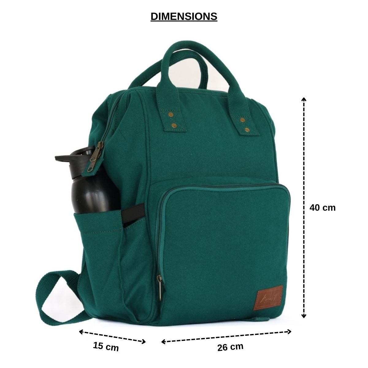 Mona B Verde Diaper Backpack: Teal
