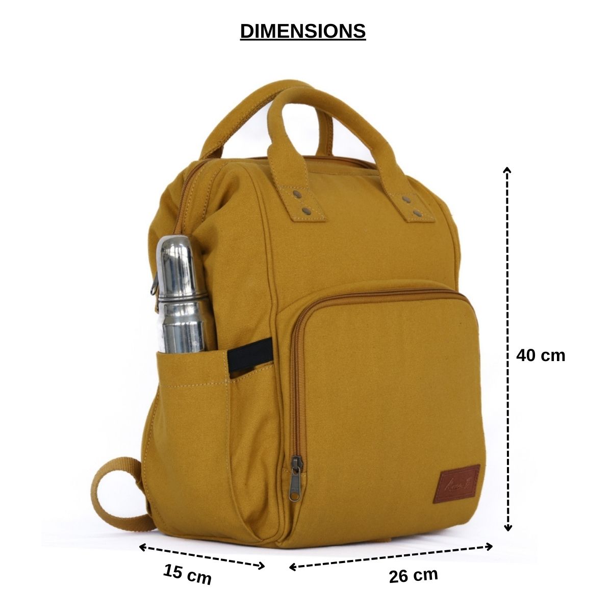 Mona B Verde Diaper Backpack: Mustard