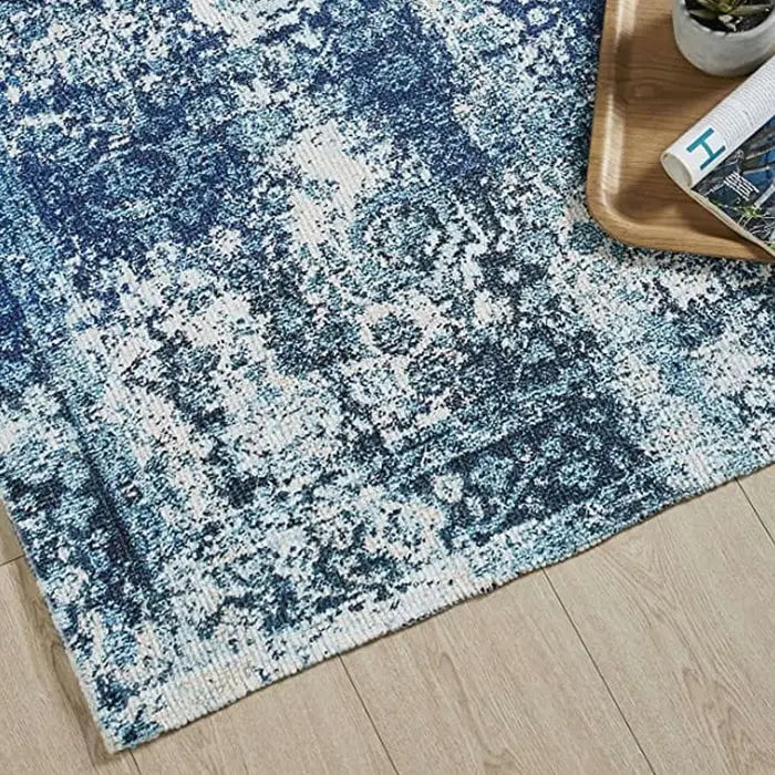 Printed Vintage Dhurrie Carpet 3.5x5.5 Feet | Designer Floor Mat