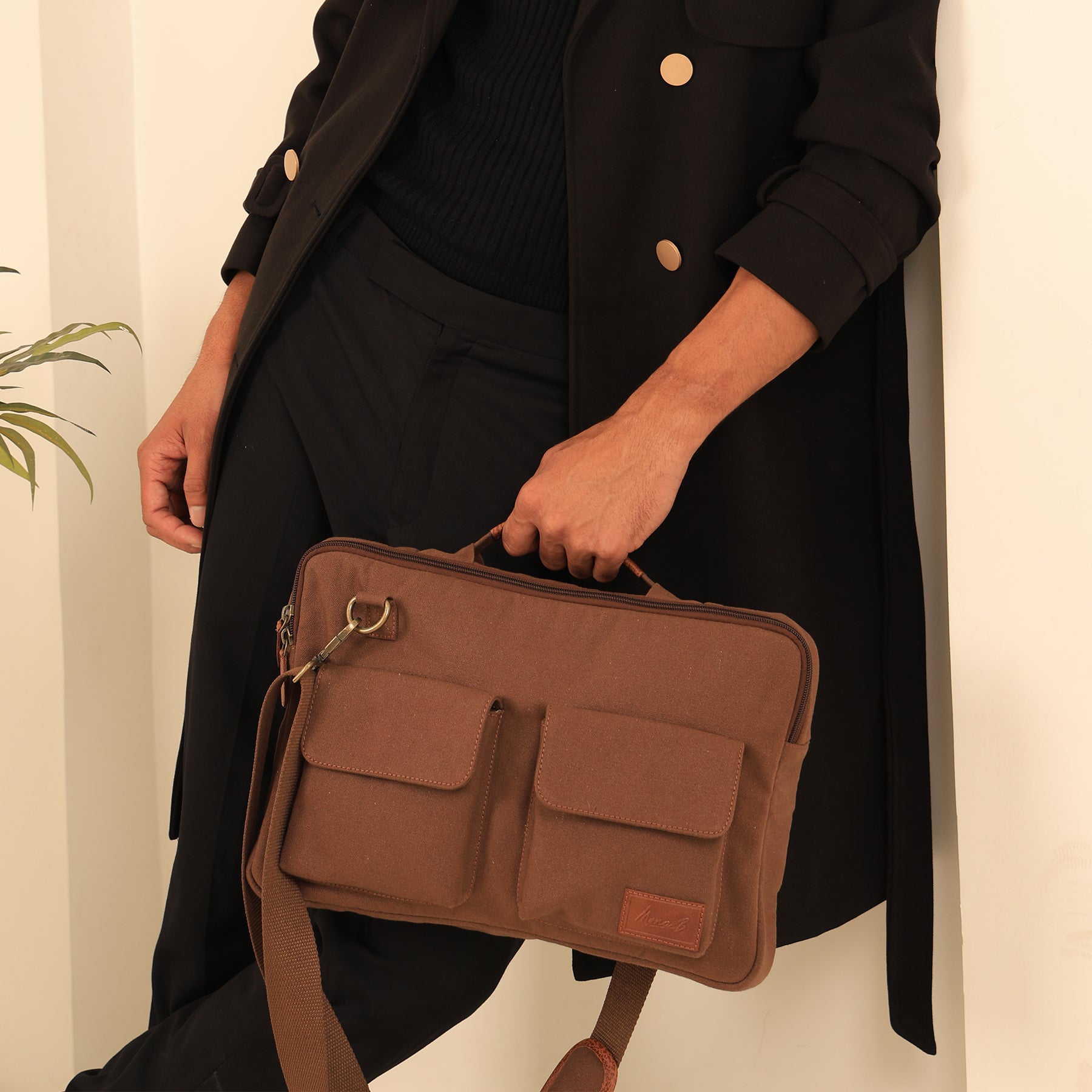 Cleveland Laptop Sleeve Bag for Men & Women Stylish, Durable & Eco-Friendly - Chocolate