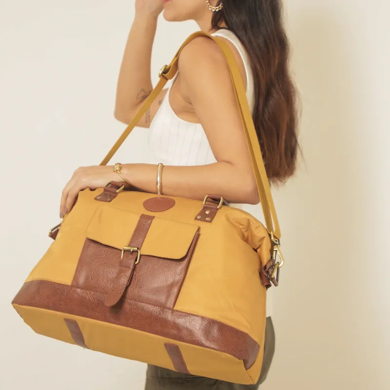 Milan Duffel for Men and Women: Mustard