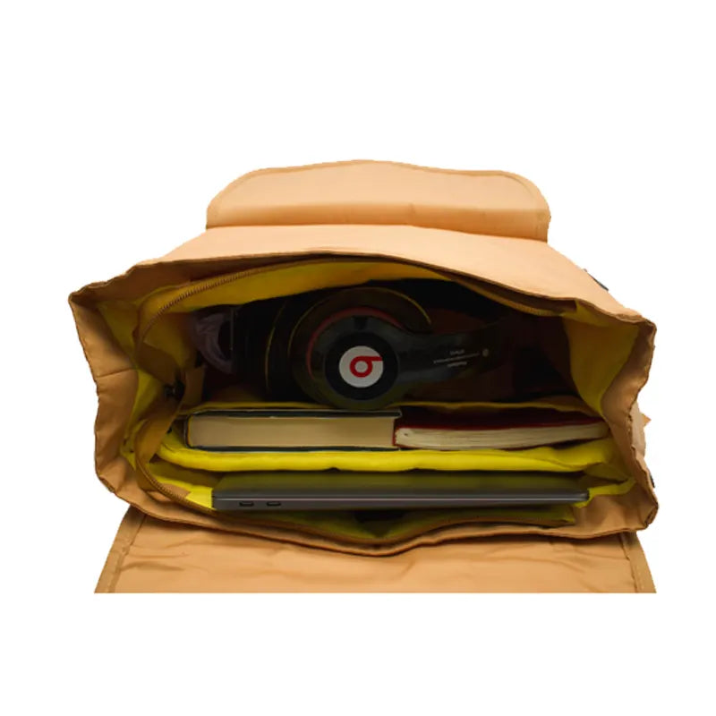Troy Backpack for Men and Women: Mustard