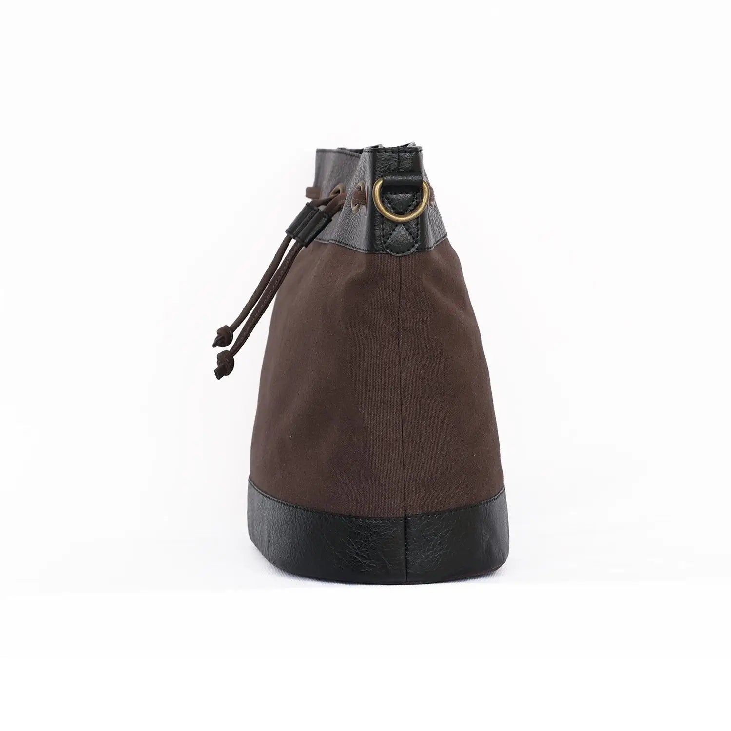 Bucket Crossbody Bag for Women - Chocolate