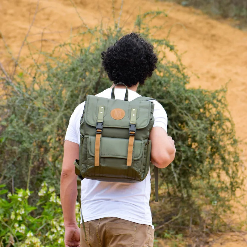 Troy Backpack for Men and Women: Moss Green