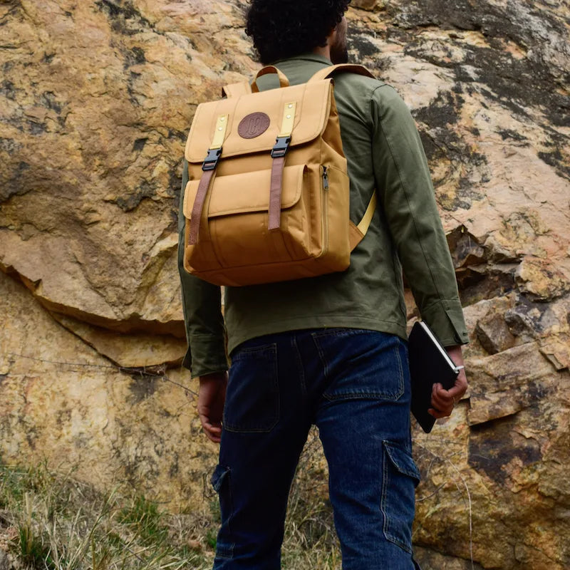 Troy Backpack for Men and Women: Mustard