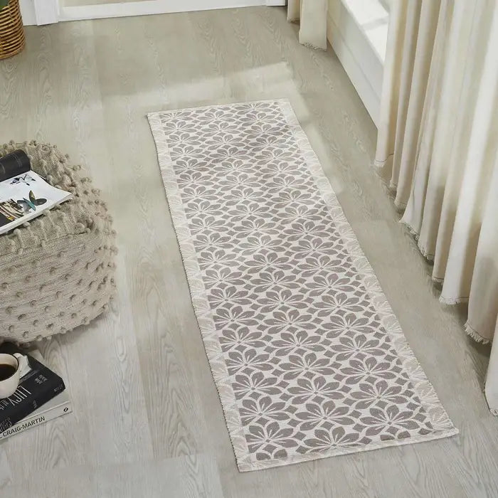 Printed Vintage Dhurrie Floor Mat 1.83x6 Feet - Multi Color Carpet Rug for Living Area