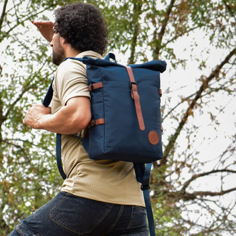 Voyager Backpack for Men and Women: Navy