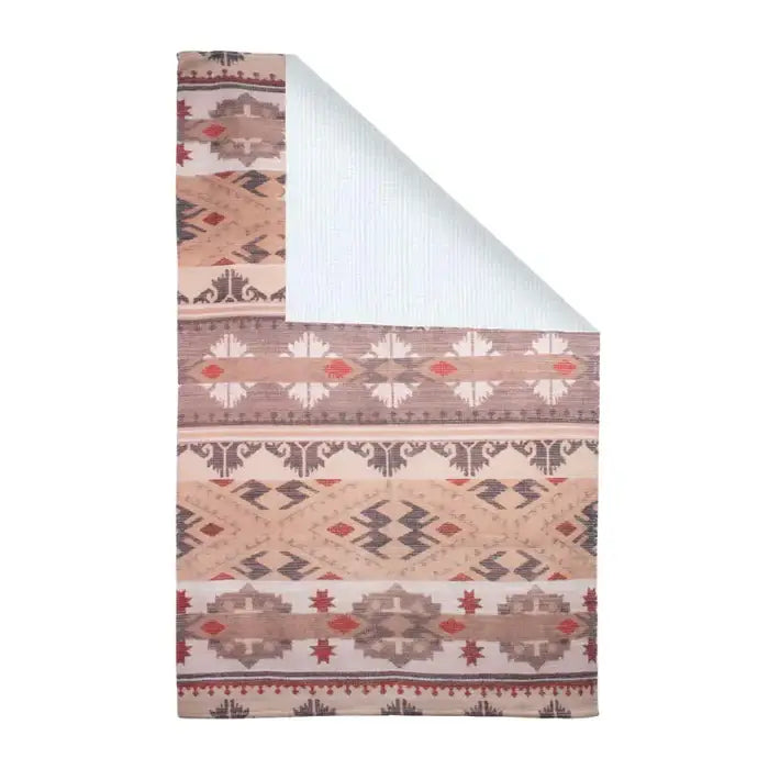 Mona B - Printed Vintage Dhurrie Carpet Rug Runner Floor Mat for Living Room Bedroom: 5 X 8 Feet Multi Color - BR-501 RGL