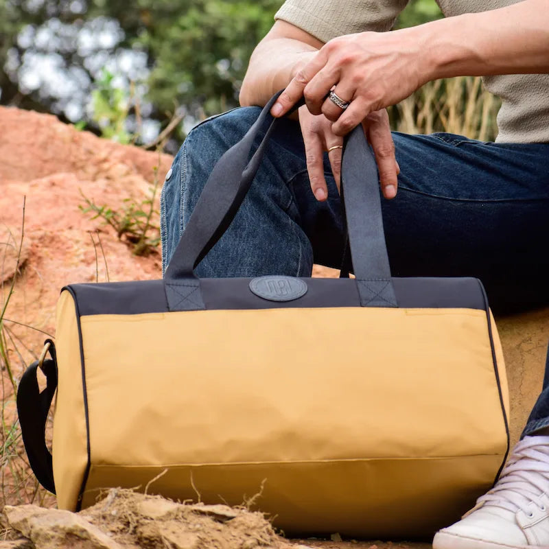 Voyager Duffel for Men and Women: Mustard