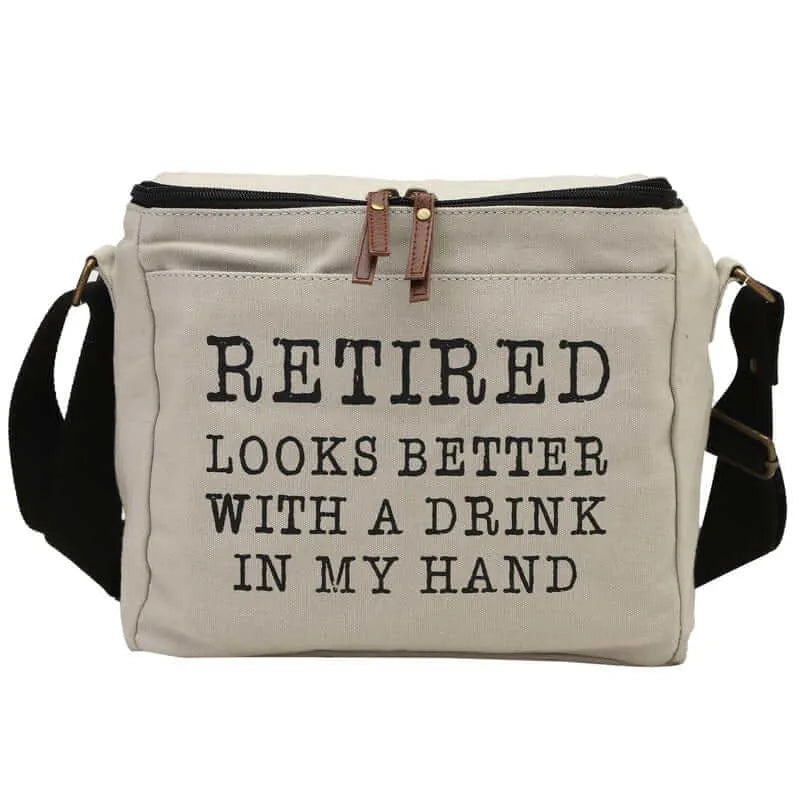 Beer Can and Bottle Cooler Bag Grey