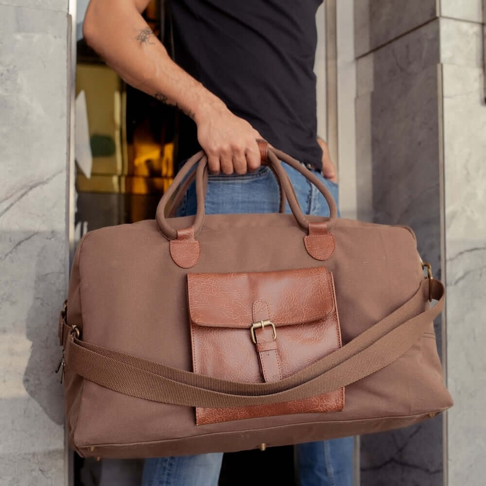 Mona B - Cord Duffle - Chocolate