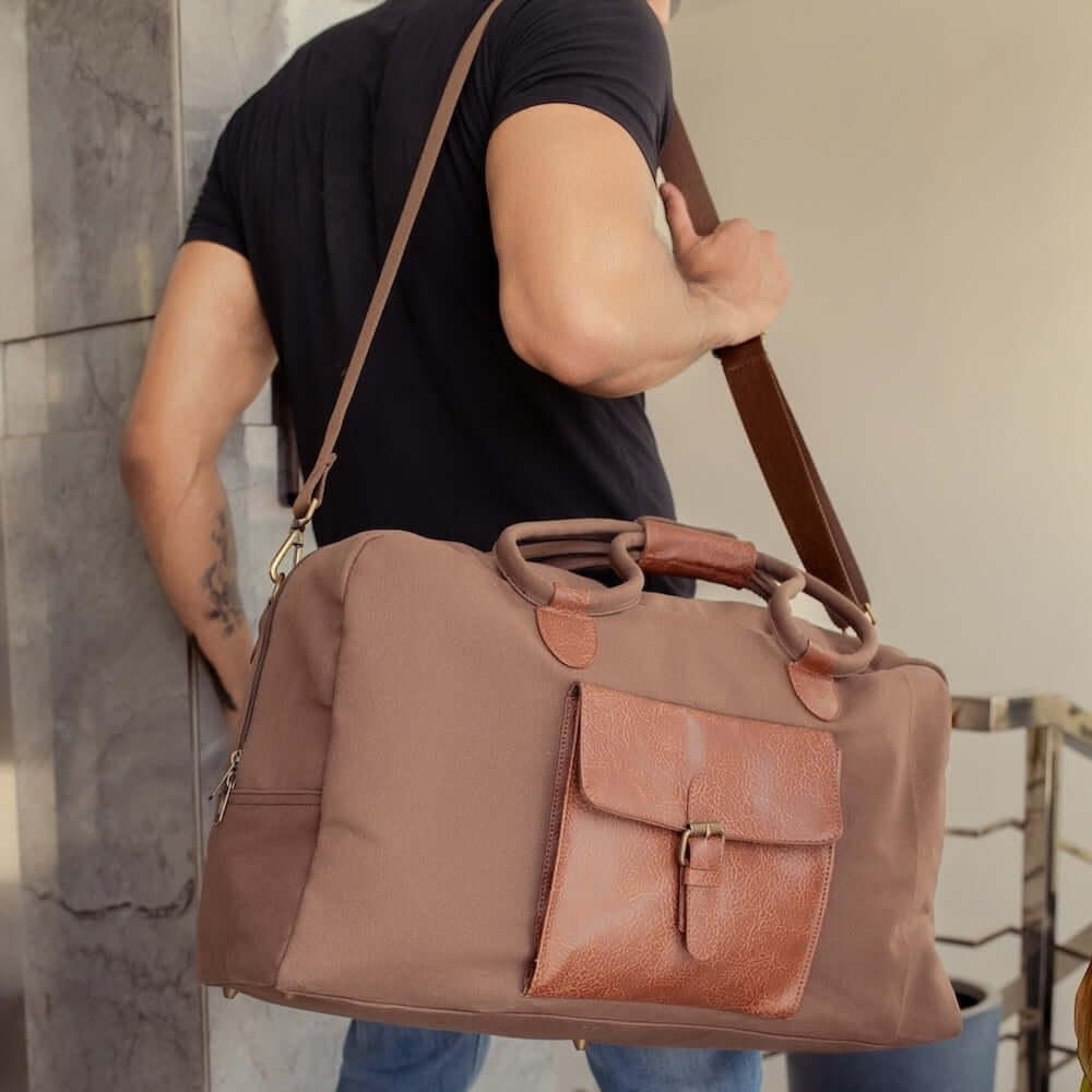 Mona B - Cord Duffle - Chocolate