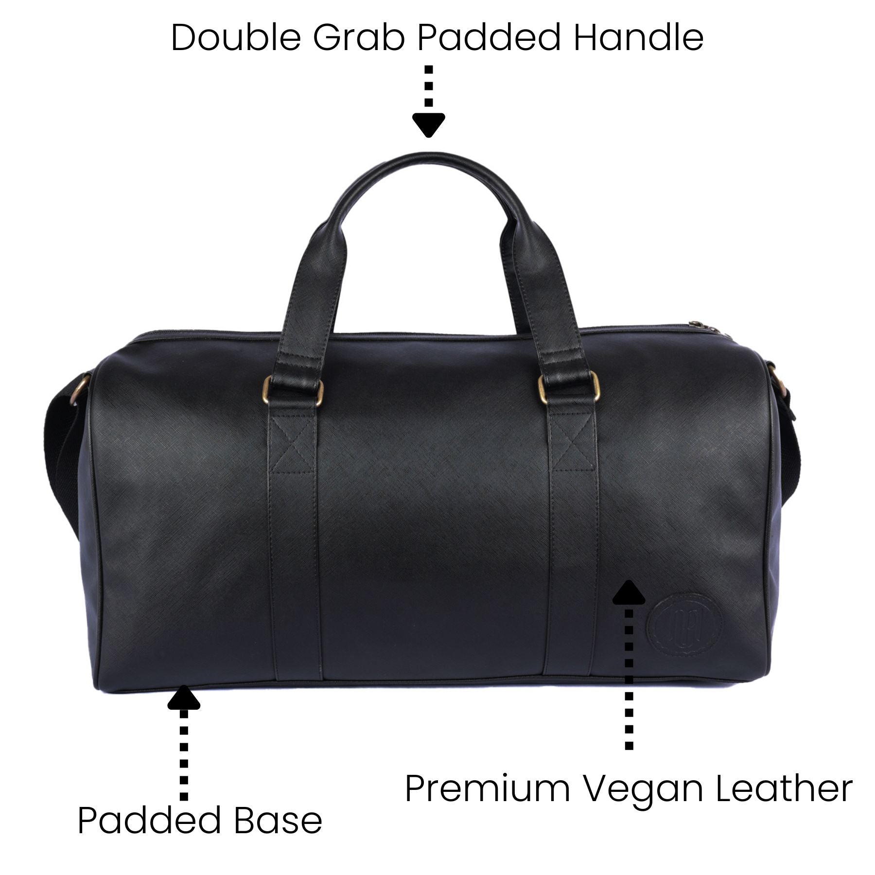 Miles Duffle Bag for Men & Women – Stylish, Spacious & Travel-Ready - Black