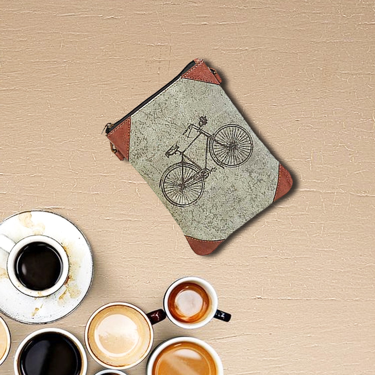 Mona B - 100% Cotton Canvas Small Sling Crossbody Bag with Stylish Design for Women (Brown 1)