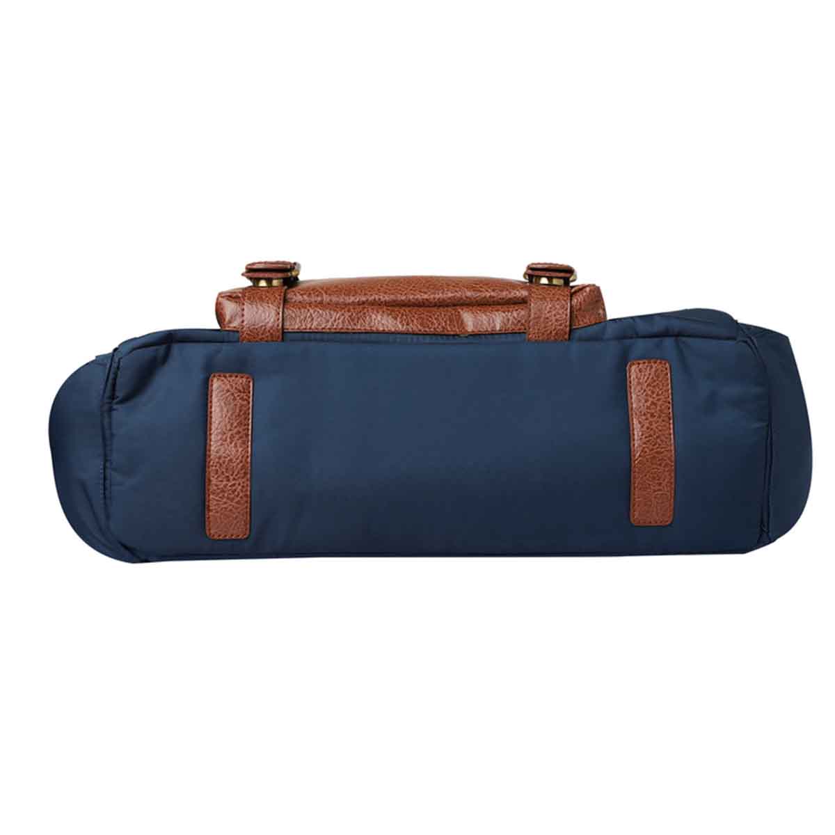 Mona B - Unisex Messenger Bag for upto 14" Laptop/Mac Book/Tablet with Stylish Design: Hudson Navy - RP-307 NAV