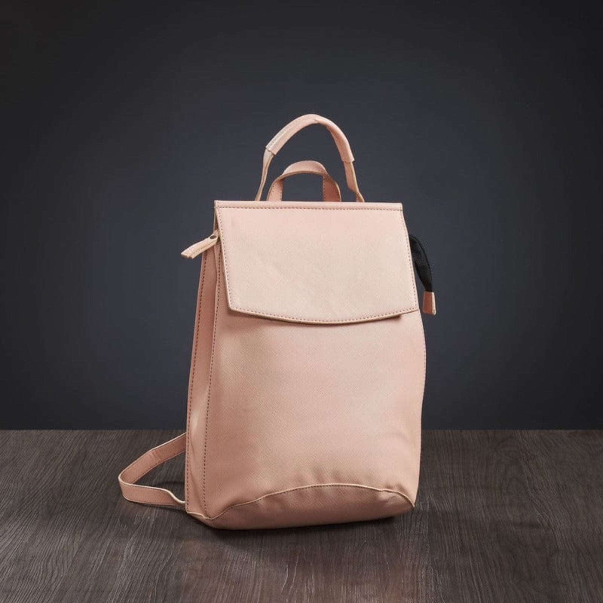 Mona B Convertible Backpack for Offices Schools and Colleges with Stylish Design for Women (Coral)