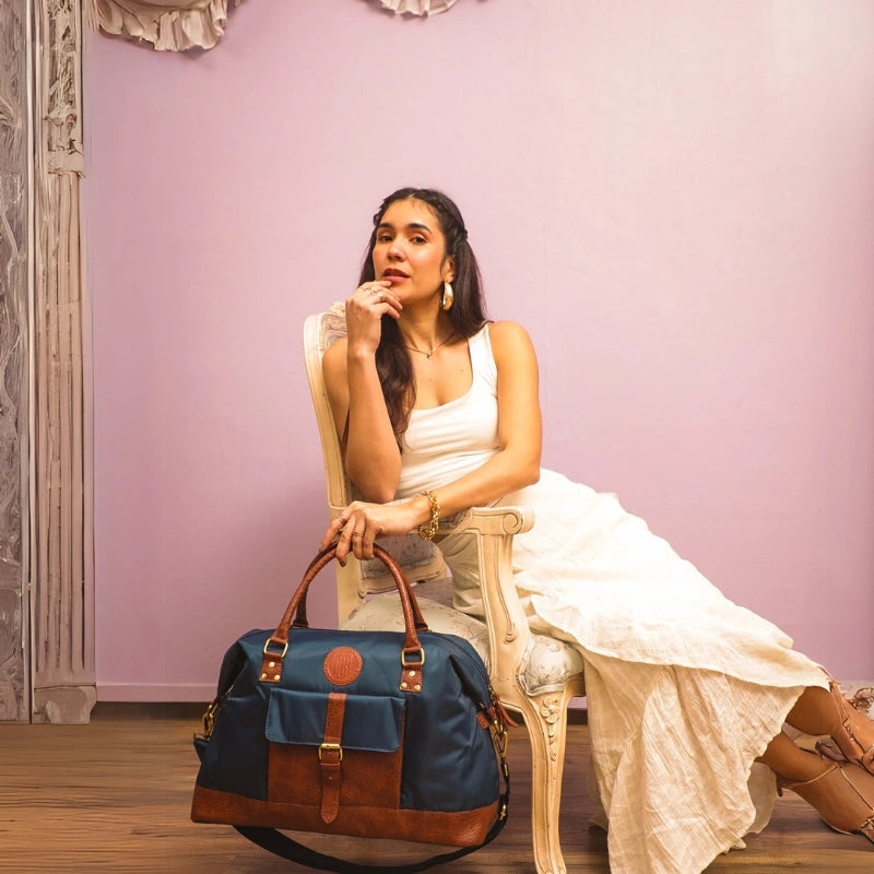 Milan Duffle Bag For Men & Women - Navy