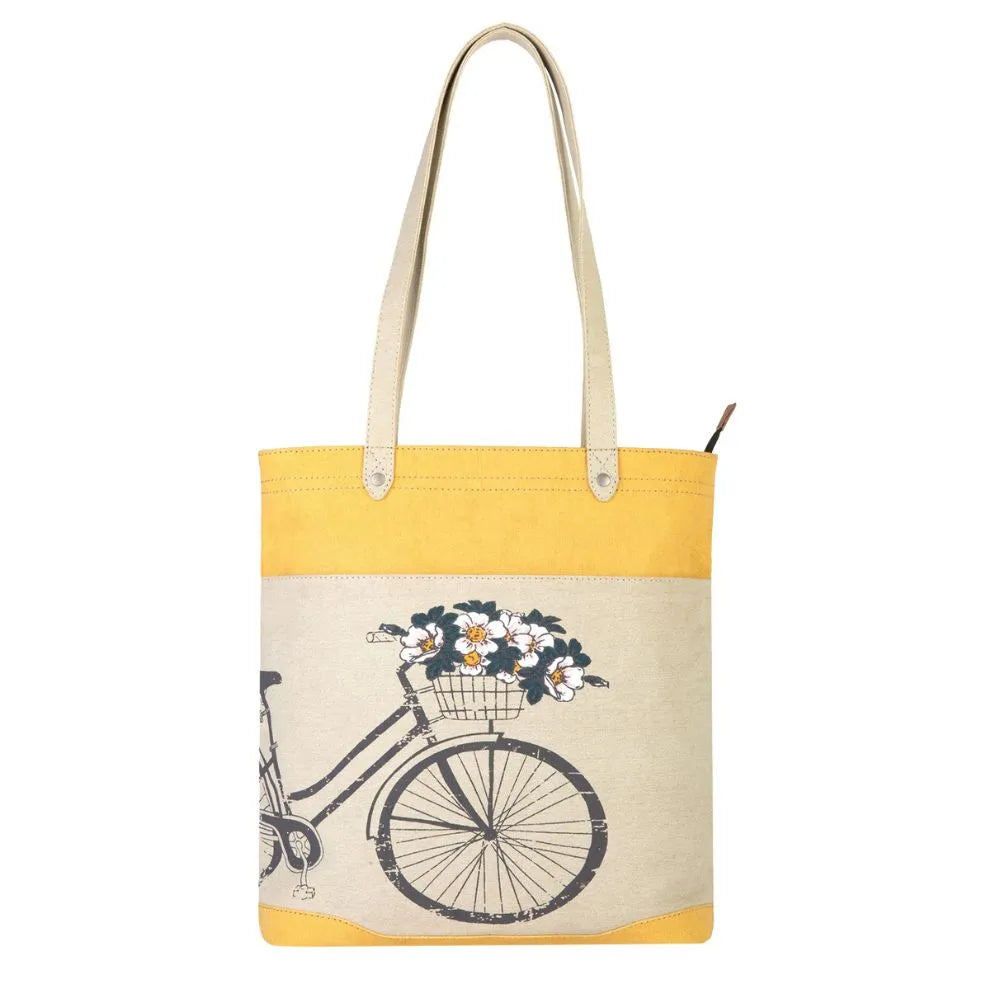 Mona B - Large Canvas Handbag for Women | Zipper Tote Bag for Grocery, Shopping, Travel | Stylish Vintage Shoulder Bags for Women (Multi-Coloured 1)