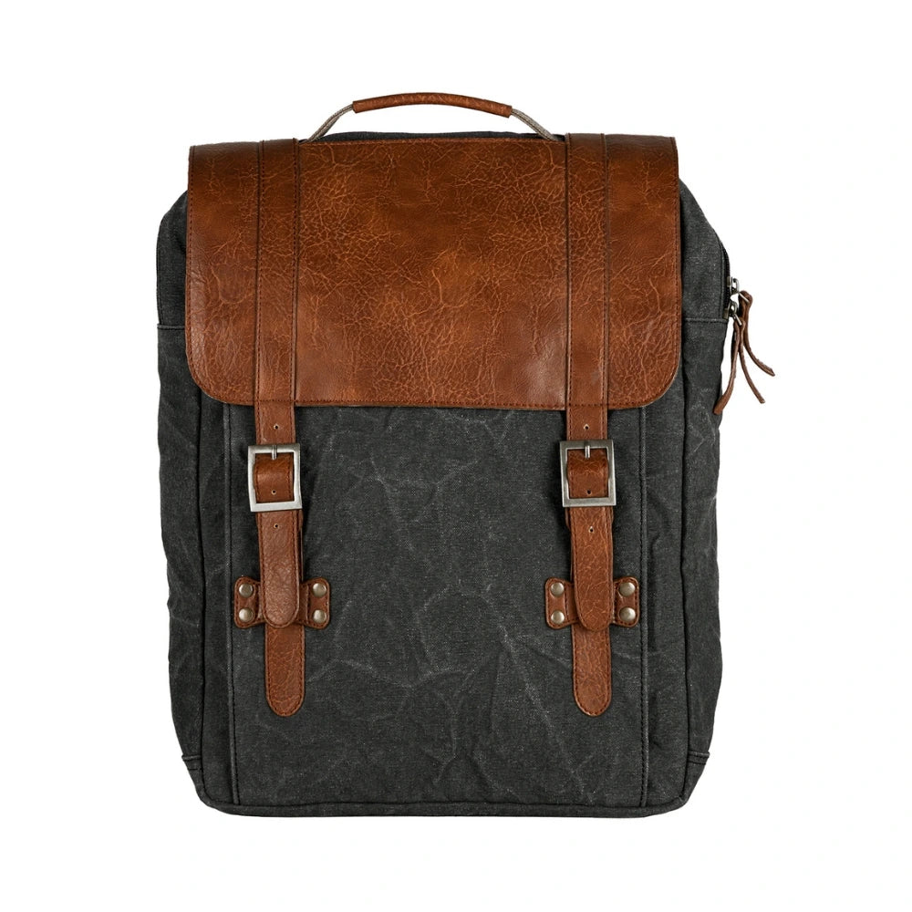 Flap Backpack For Men & Women - Black