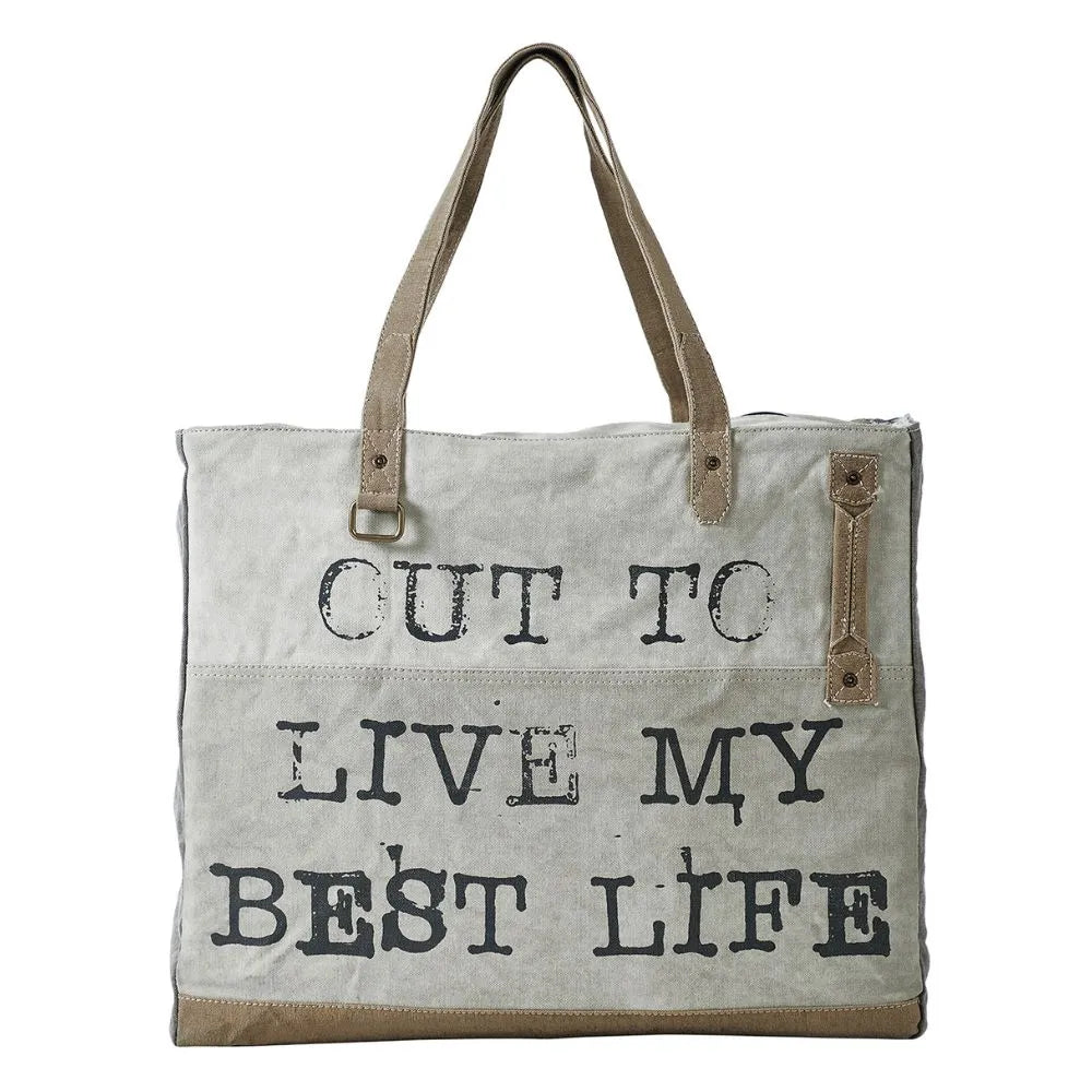 Mona B - Extra Large Canvas Handbag for Women | Zipper Extra Spacious Tote Weekender Bag for Grocery Shopping, Travel | Shoulder Bags for Women (Mud Beige)