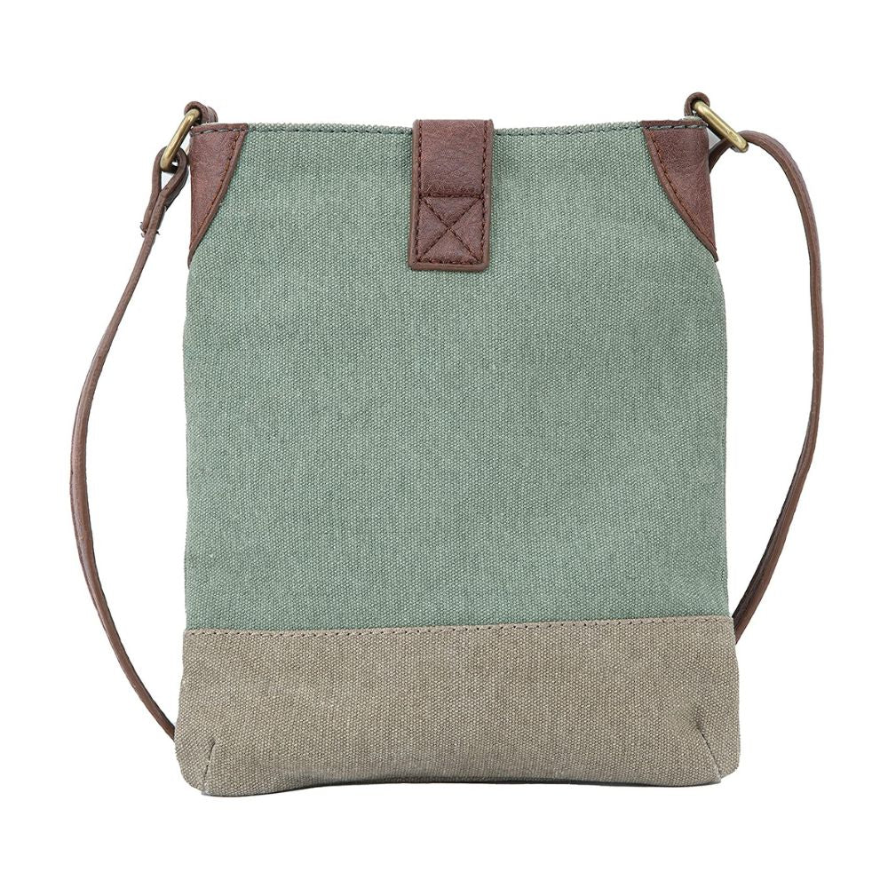 Mona B - 100% Cotton Canvas Small Messenger Multicolor Crossbody Vintage Sling Bag with Stylish Design for Women (River)