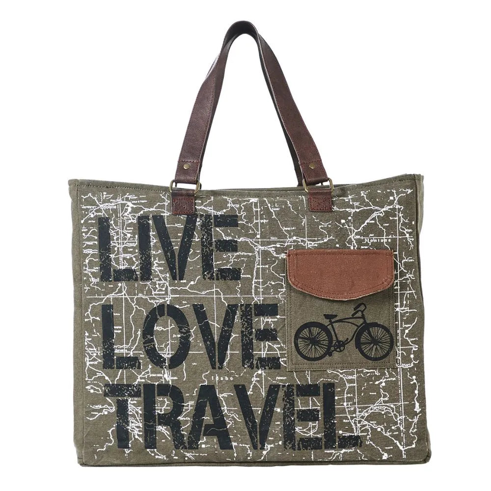 Live Love Travel Weekender Handbag For Men & Women