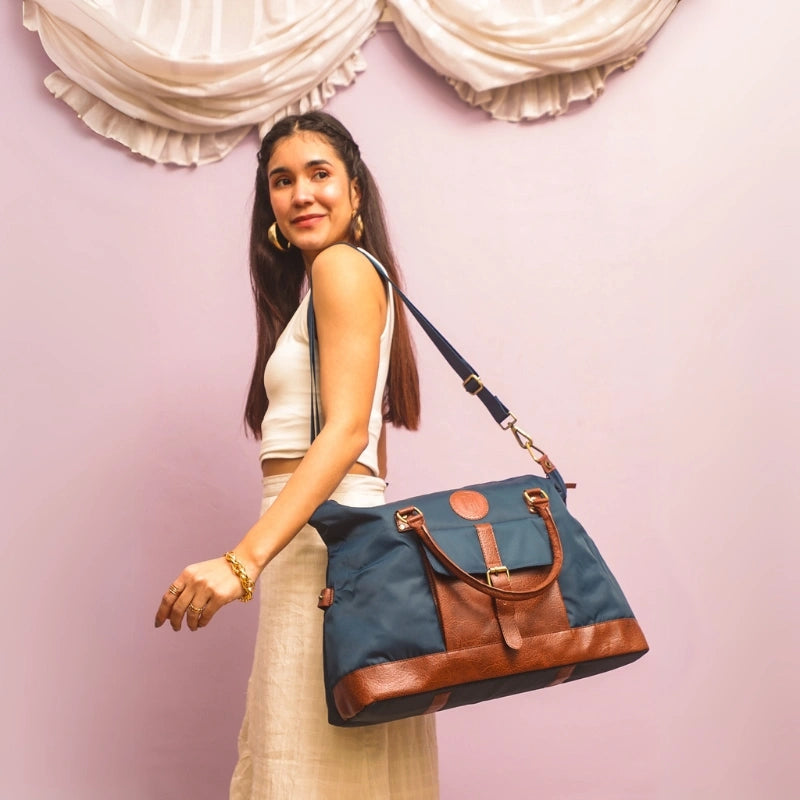 Milan Duffle Bag For Men & Women - Navy
