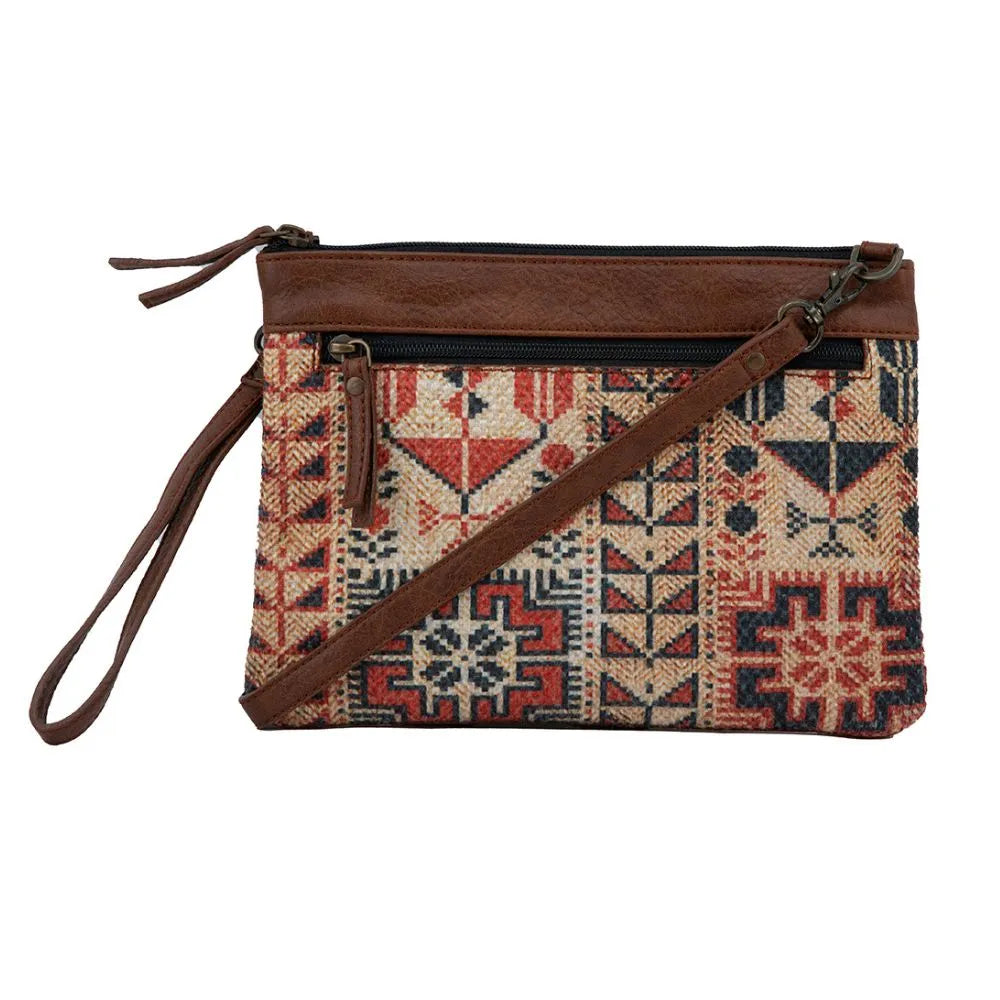 Mona B - Small Canvas Messenger Crossbody Bag | Wristlet Bag with Stylish Design for Women: Lola