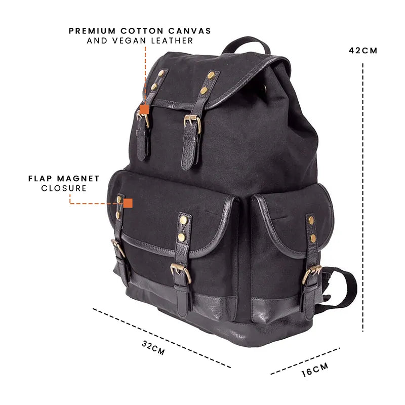 Explorer Backpack For Men & Women - Black