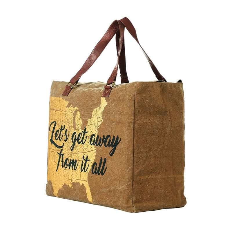 Mona B - Extra Large Canvas Handbag for Women | Zipper Extra Spacious Tote Weekender Bag for Grocery Shopping, Travel | Shoulder Bags for Women (Tan, Black, White)