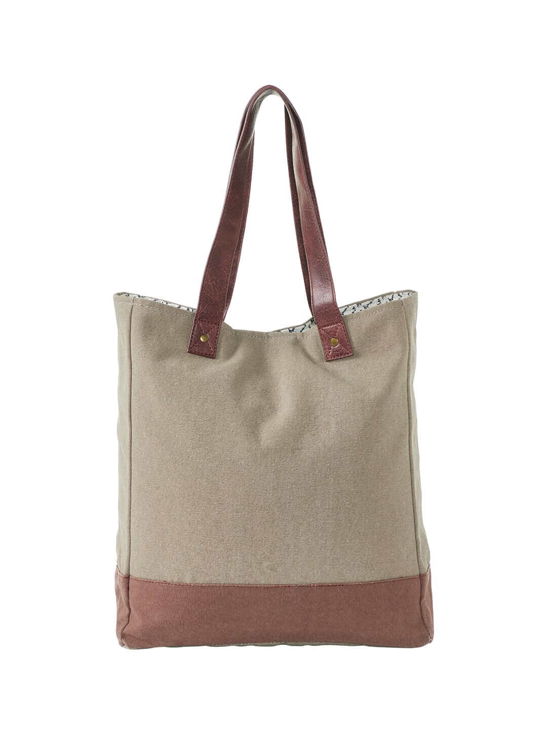 Mona B - Large Canvas Handbag for Women | Zipper Tote Bag for Grocery, Shopping, Travel | Stylish Vintage Shoulder Bags for Women (Beige) - M-3702