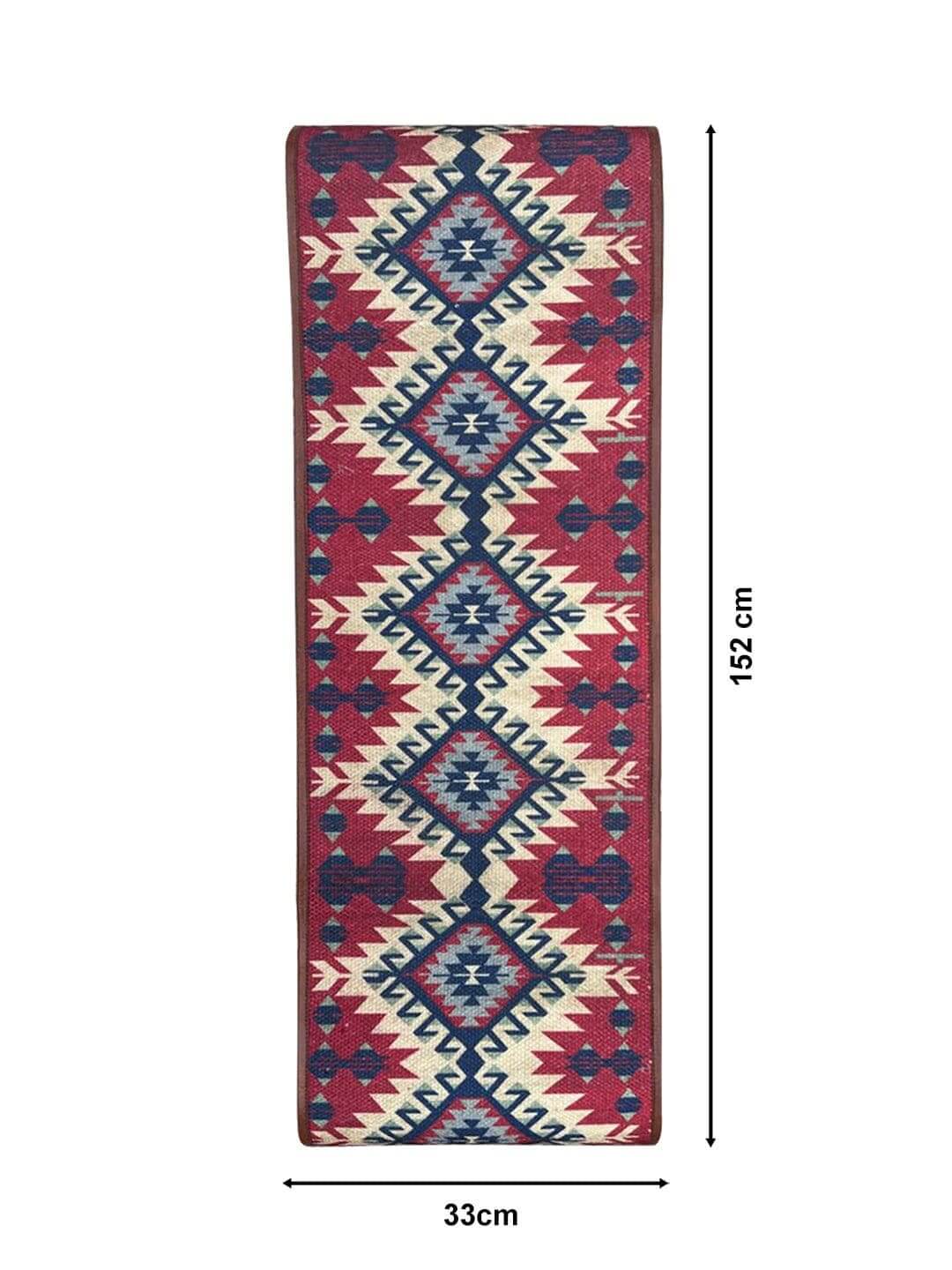 Mona B - Printed Runner, 13X 60 INCH, Best for Bed-Side Table/Center Table, Dining Table/Shelves