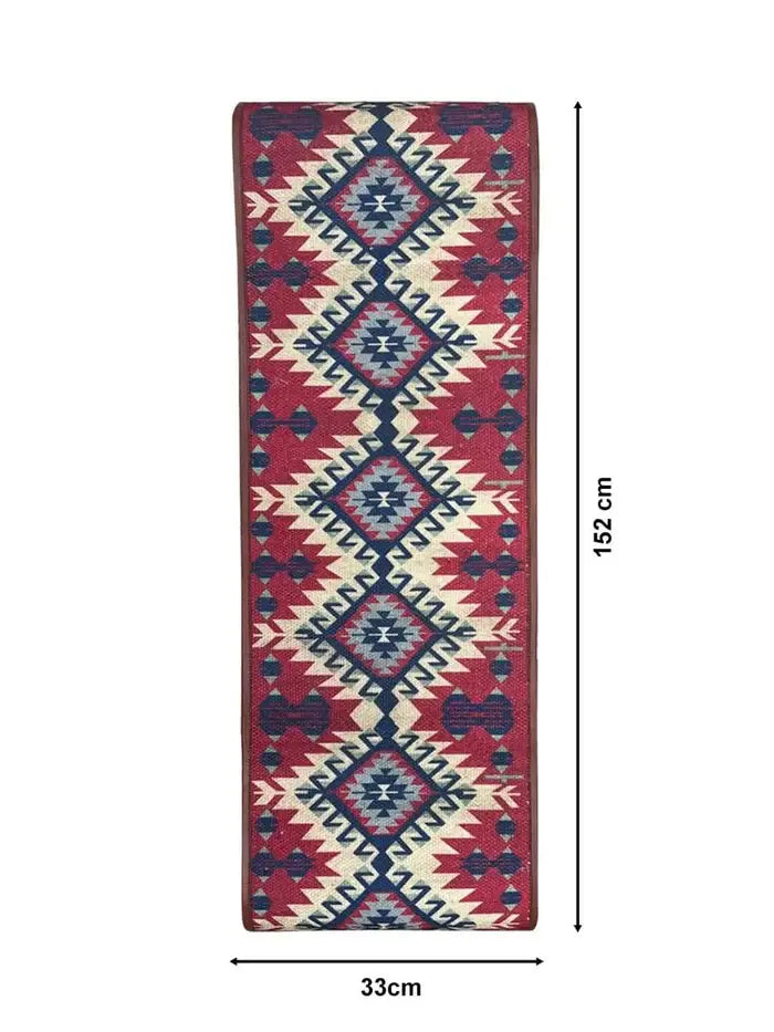 Mona B - Printed Runner, 13X 60 INCH, Best for Bed-Side Table/Center Table, Dining Table/Shelves