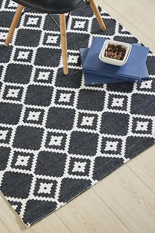 Printed Vintage Dhurrie Carpet Rug Runner 3.5x5.5 feet - Multi Color Floor Mat