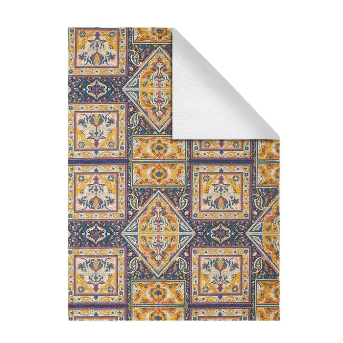 Vintage Dhurrie Carpet Rug Runner 3.5x5.5 Feet | Multicolor Floor Mat