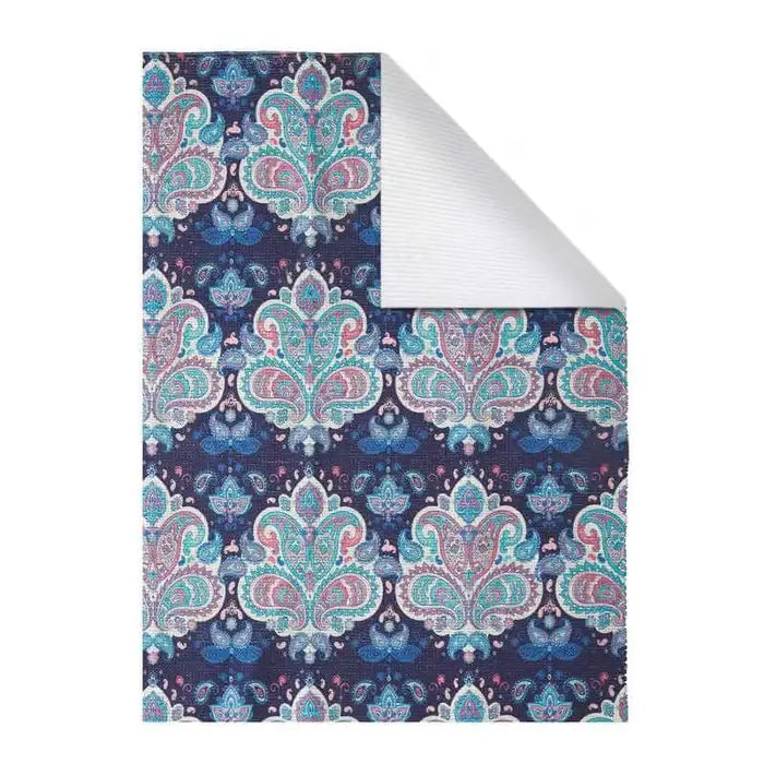 Printed Vintage Dhurrie Carpet Rug Runner 3.5x5.5 feet - Multi Color Floor Mat