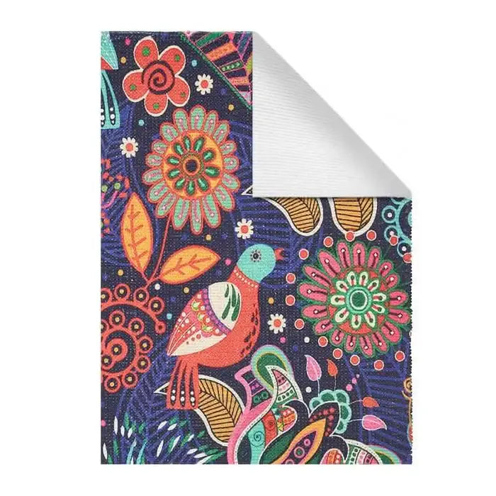 Multi Color Printed Vintage Dhurrie Carpet Rug Runner Floor Mat for Living Room & Bedroom: 2 X 3 Feet